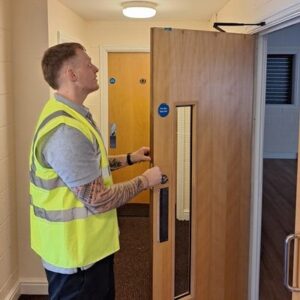 The Fire Alarm Consultancy accredited Fire Door Inspectors can complete an annual, fully independent, comprehensive fire door inspection for you in Andover, Bath, Berkshire, Bradford-on-Avon, Bristol, Buckinghamshire, Central England, Chippenham, Devizes, Devon, Dorset, Gloucestershire, Greater London, Hampshire, Melksham, Newbury, Oxfordshire, Reading, Salisbury, Somerset, Surrey, Swindon, South West of England, Trowbridge, Westbury, Wiltshire.